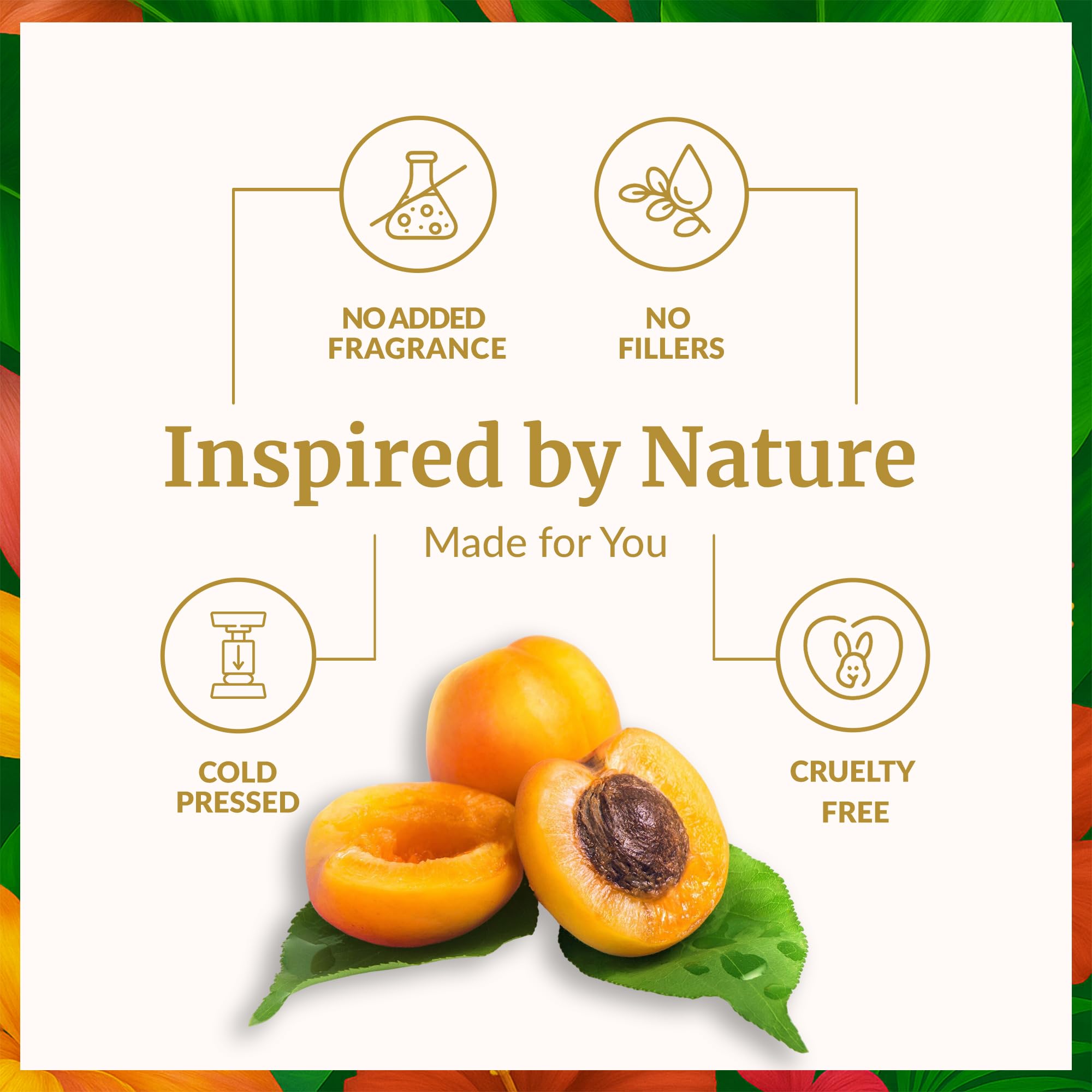 SVA Organics Aceite de albaricoque aplicado en cuero cabelludo para cabello nutrido.