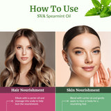 SVA Organics mezcla cosmética de menta verde para piel y cuerpo