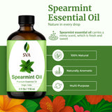 SVA Organics aceite de menta para uso en difusor y ambientación
