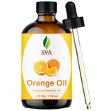 SVA ORGANICS Aceite naranja, botella clara, aroma fresco para difusor.