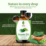 SVA ORGANICS aceite de neem mezcla con cremas para piel.