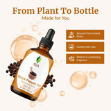 Aceite Pimienta Negra de SVA Organics para cabello y cuero cabelludo, masaje suave