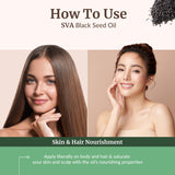 SVA ORGANICS uso en cabello y cuero cabelludo para penetración profunda