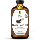 SVA ORGANICS aceite de semilla negra prensado en frío para cabello y piel