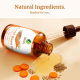 SVA Organics aceite de zanahoria, libre de pruebas en animales