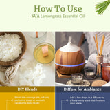 SVA Organics baño de pies con citronela para relajación.
