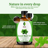 Baño de pies con albahaca dulce de SVA ORGANICS para relajación en casa