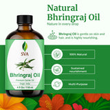 SVA ORGANICS Bhringraj: aplicación en cuero cabelludo para masaje