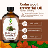 SVA Cedarwood Oil en difusor para aromaterapia y ambiente agradable