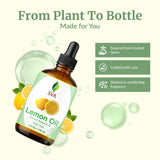 SVA ORGANICS aceite esencial limón para cabello, masaje capilar