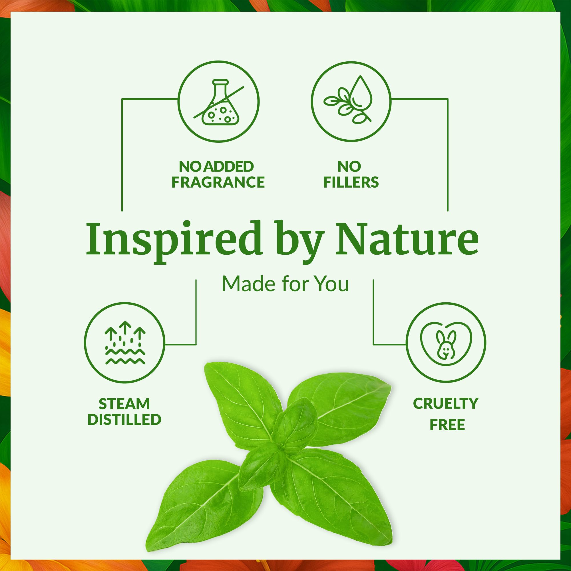 Difusor con aceite de albahaca dulce de SVA ORGANICS para aroma cálido en casa