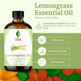 SVA Organics difusor con citronela para aromaterapia y ambiente fresco.