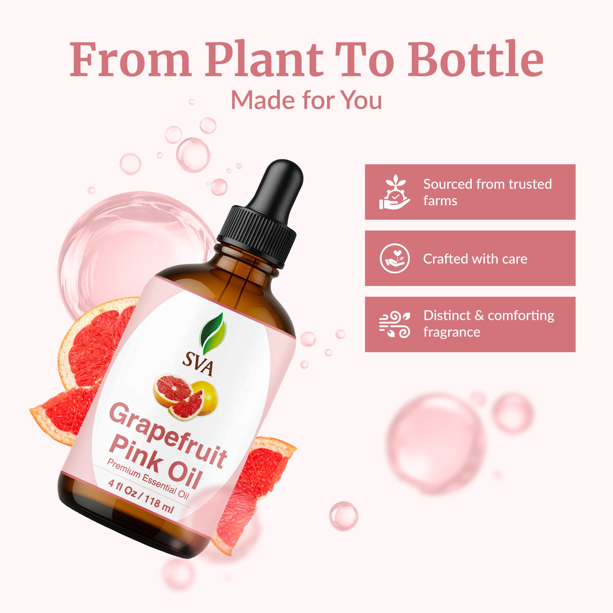 SVA Grapefruit Pink: aplicación en piel, diluido en crema o loción.