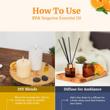 SVA ORGANICS Mandarina: uso en jabón y velas para notas cítricas.