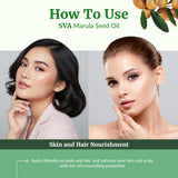 Aceite de Marula de SVA ORGANICS se mezcla con cremas para hidratación intensiva.