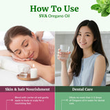 SVA ORGANICS Aceite de Orégano, prueba de parche recomendada antes del uso