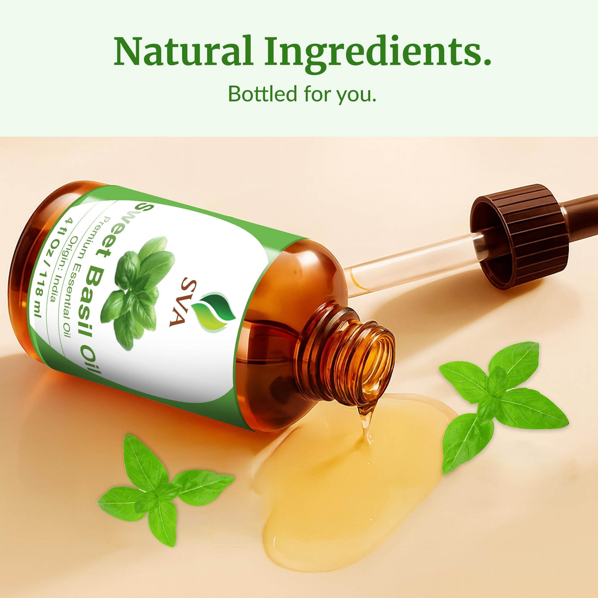 Spray aromático de albahaca dulce SVA ORGANICS para ambientar textiles