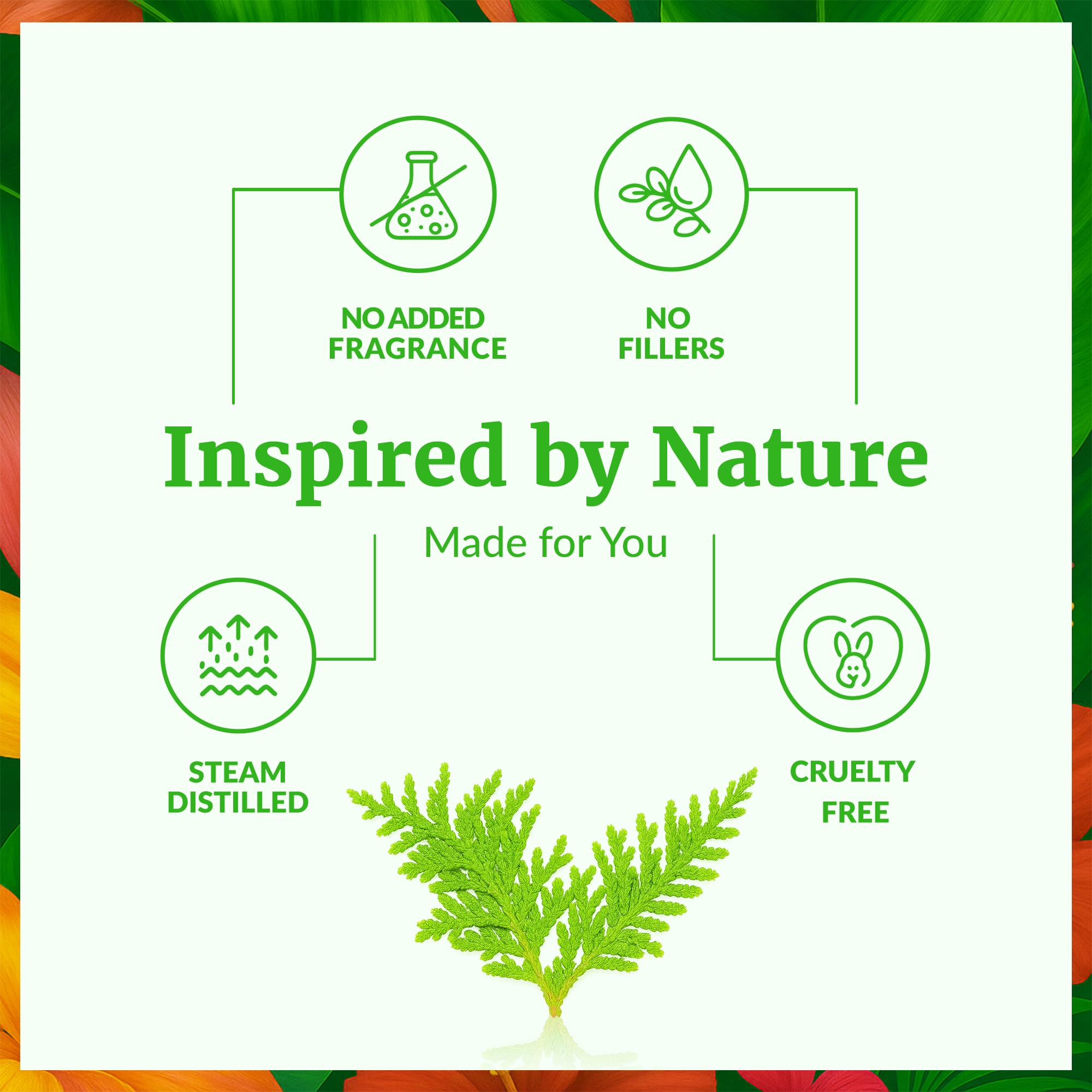 Cuidado de la piel con aceite de thuja de SVA.