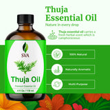 Thuja Oil de SVA para masaje suave en casa.