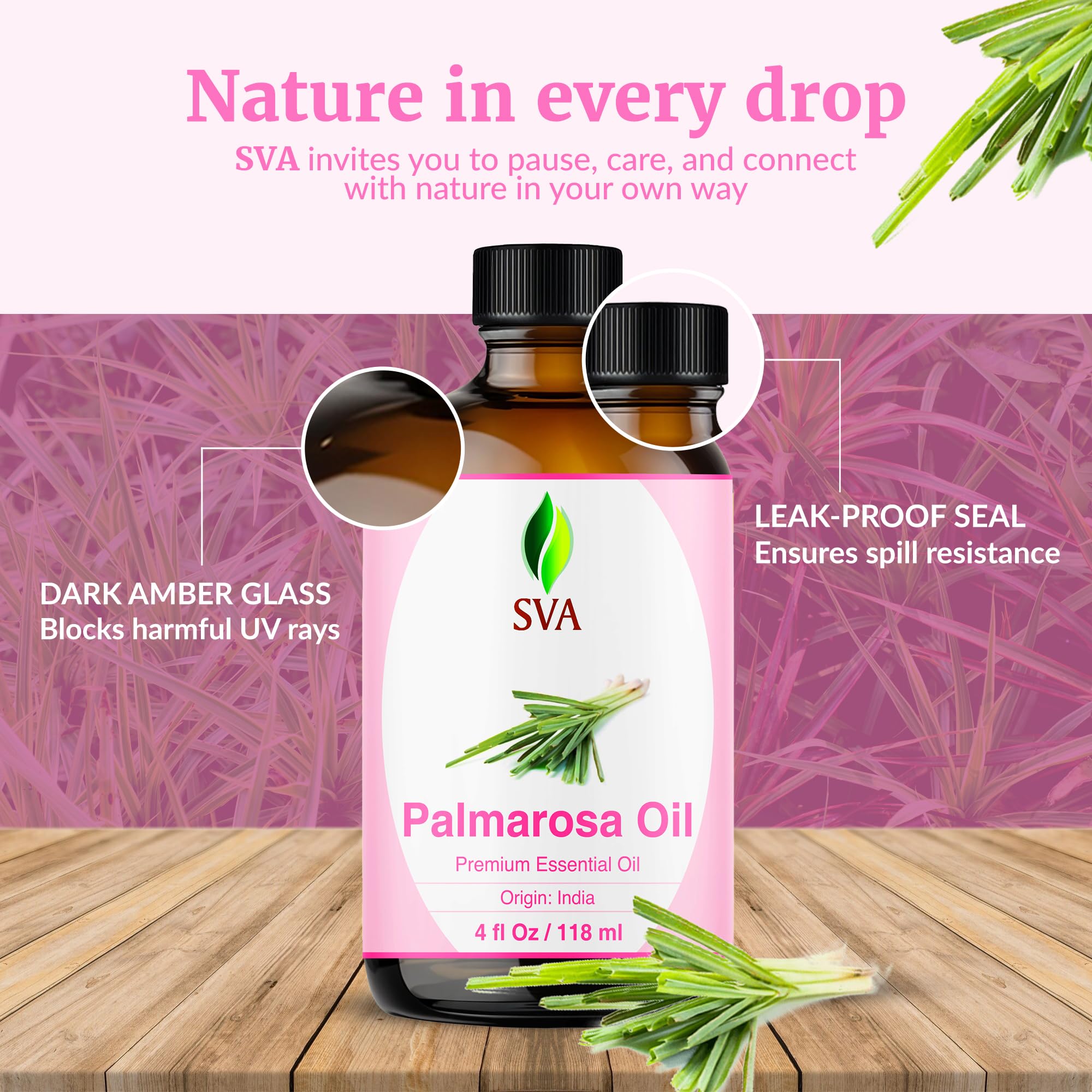 Baño relajante con Palmarosa SVA para una experiencia aromática