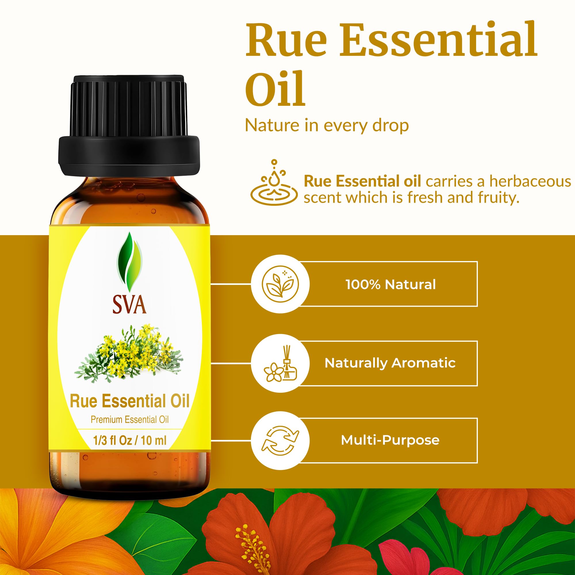 SVA Rue para el cuidado de la piel, ideal para diluir en cremas.