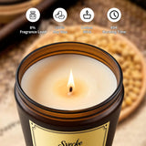 Velas Svecke aroma cedro, crean un ambiente terroso y sofisticado.
