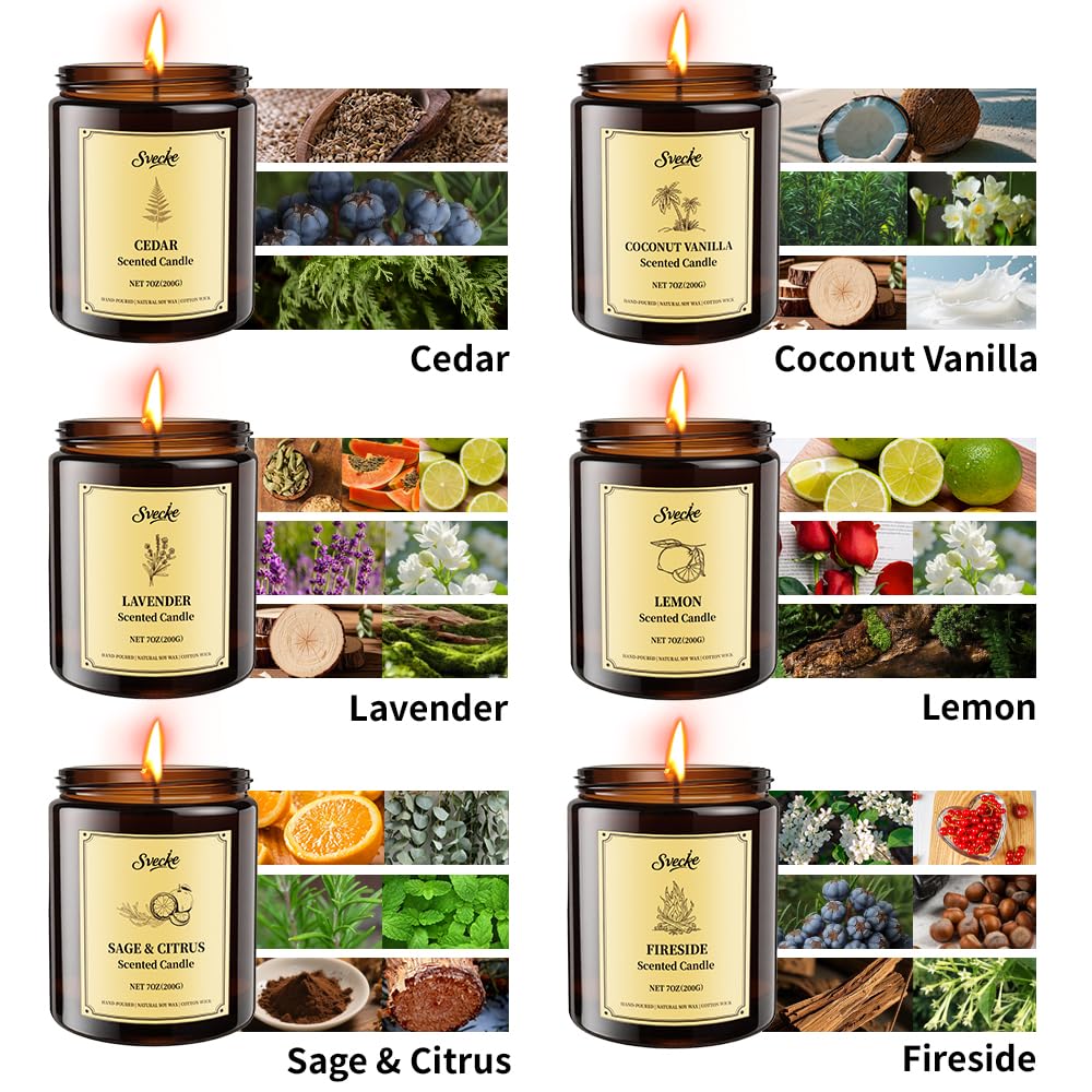 Velas Svecke aroma limón, proporcionan frescura para espacios pequeños y grandes.