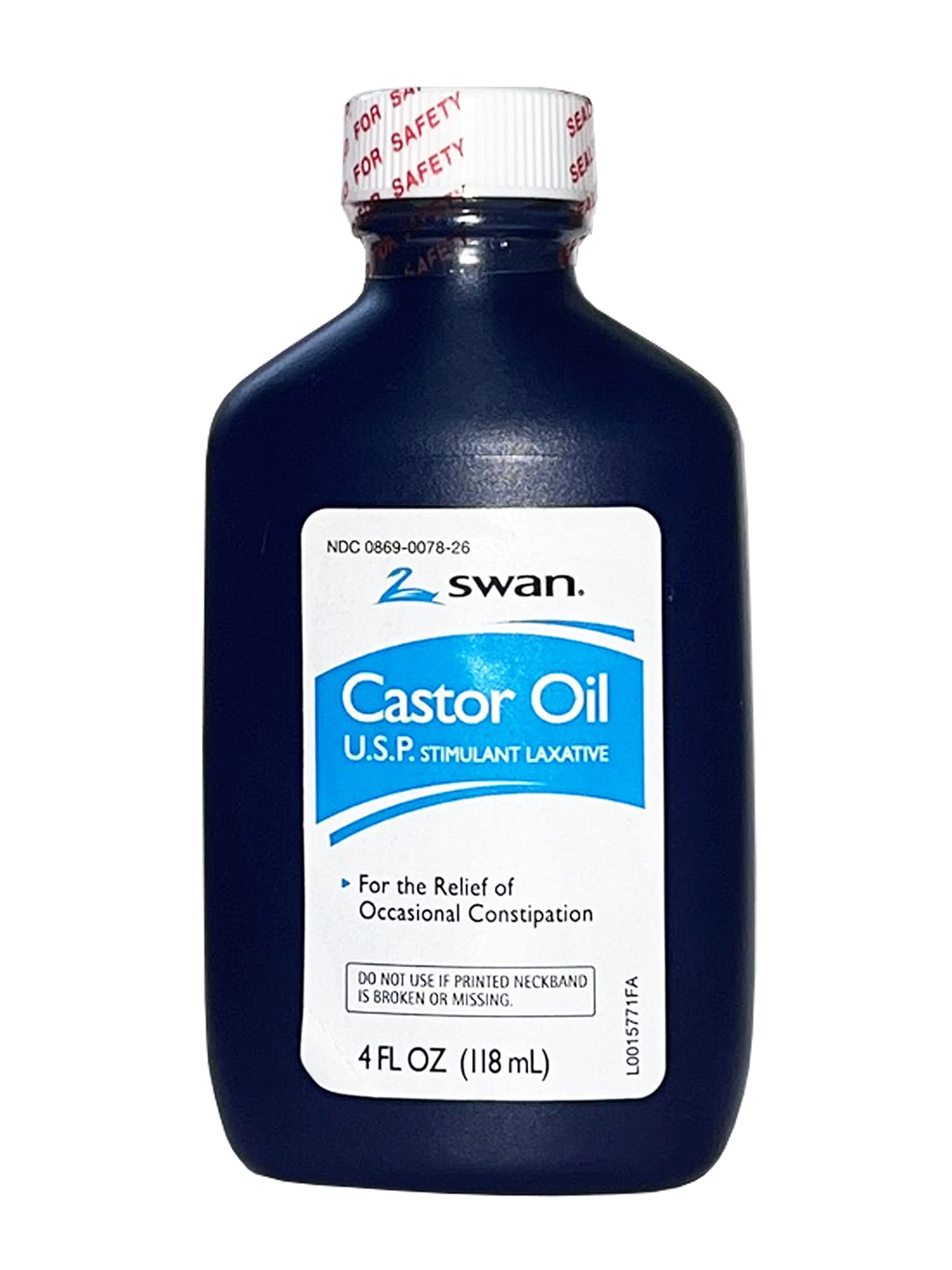 Swan Aceite de Ricino frasco 118 ml, uso puntual para facilitar evacuaciones ocasionales.