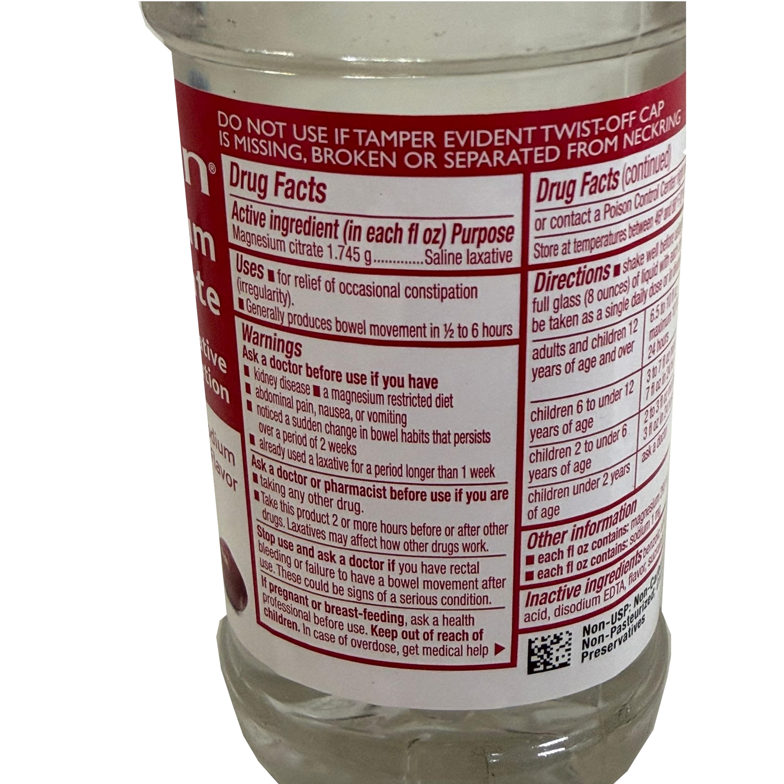 Swan Magnesium Citrate sabor cereza agradable facilita la toma diaria.
