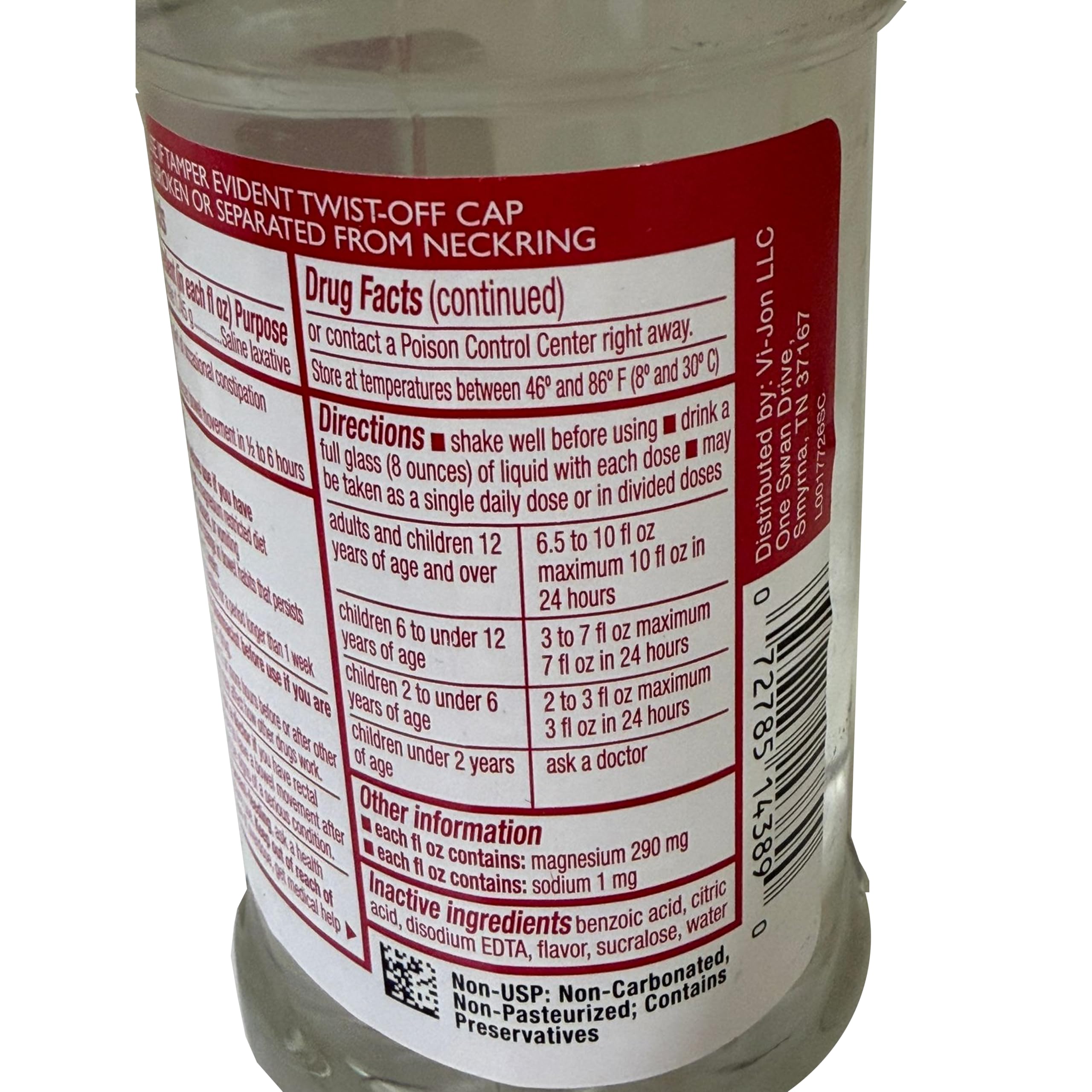 Uso doméstico con Swan Magnesium Citrate para alivio suave en casa.