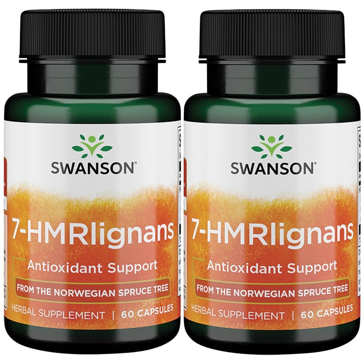 Swanson 7-Hmrlignans, frasco de abeto noruego, posible apoyo a la salud cardiovascular y bienestar diario