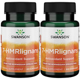 Swanson 7-Hmrlignans, frasco de abeto noruego, posible apoyo a la salud cardiovascular y bienestar diario