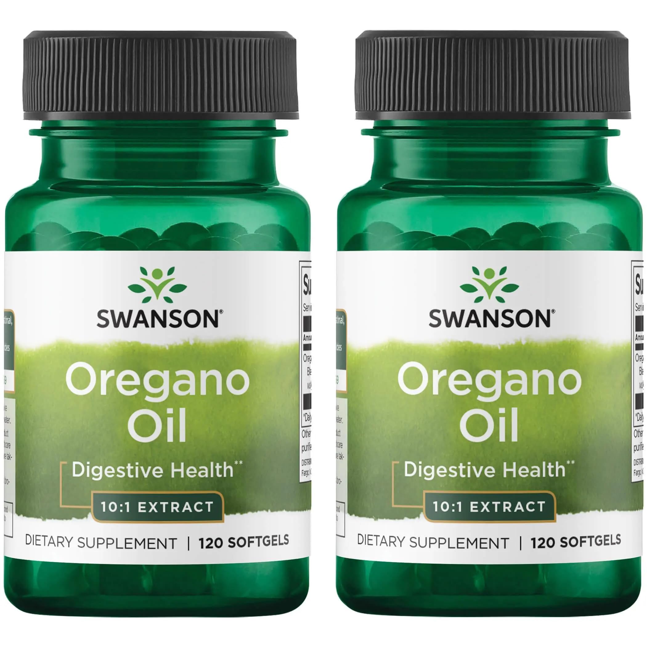 Swanson Aceite de Orégano 10:1, cápsulas suaves para posible apoyo digestivo.