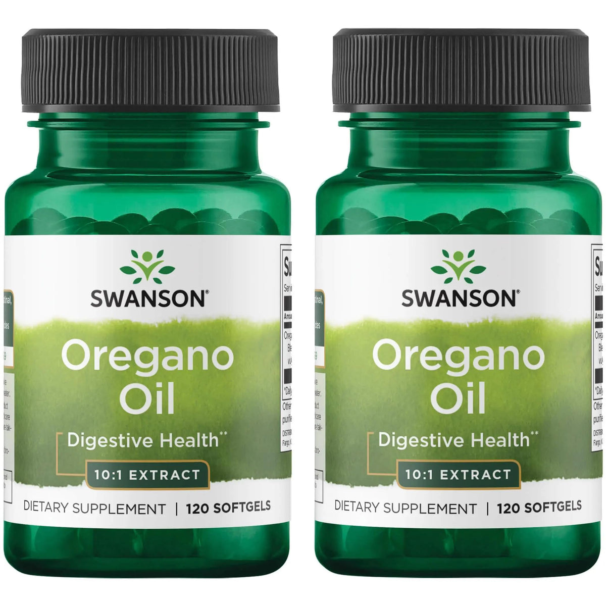 Swanson Aceite de Orégano 10:1, cápsulas suaves para posible apoyo digestivo.