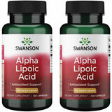 Swanson ácido alfa lipoico cápsulas de 100 mg para soporte metabolismo de carbohidratos
