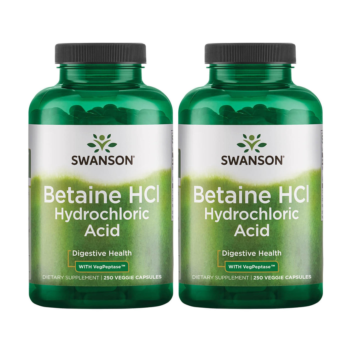 Swanson Acido Clorhidrico con Pepsina, botella, apoyo digestivo suave para proteínas