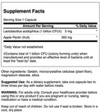 Swanson Acidophilus con Pectina de Manzana: envase práctico para uso diario