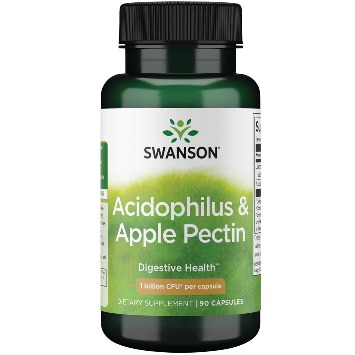Swanson Acidophilus con Pectina de Manzana: cápsulas para apoyo digestivo diario