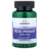 Swanson Albion Multimin con hierro en botella para nutrición diaria equilibrada.
