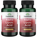 Swanson Alfa Lipoico 600 mg, cápsulas en pack para uso diario
