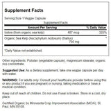 Swanson algas orgánicas escocesas 750 mg: cápsulas vegetarianas, fuente de yodo para el día a día