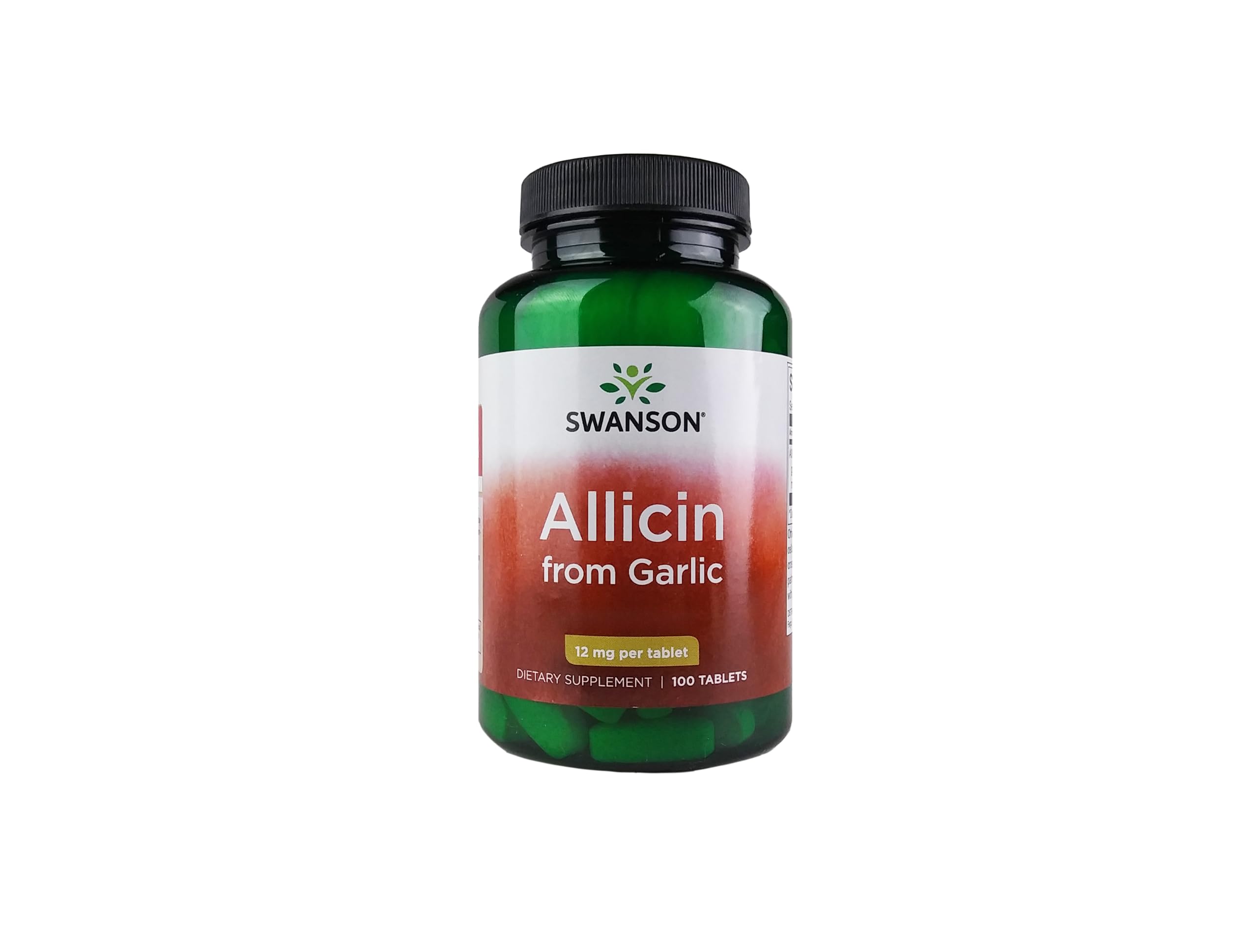 Swanson Allicin de Ajo: tableta con control de olor para uso diario.