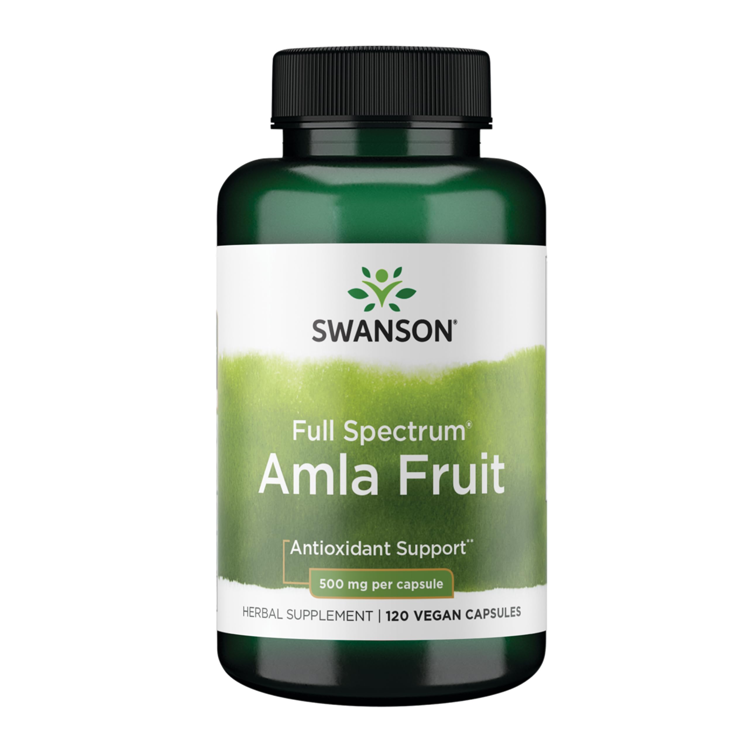 Swanson Amla: botella de cápsulas para energía diaria y bienestar