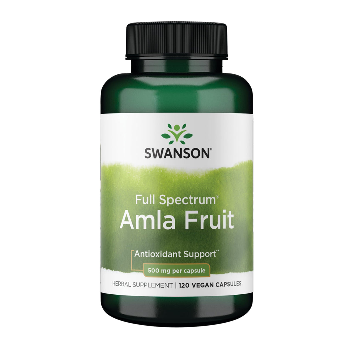 Swanson Amla: botella de cápsulas para energía diaria y bienestar