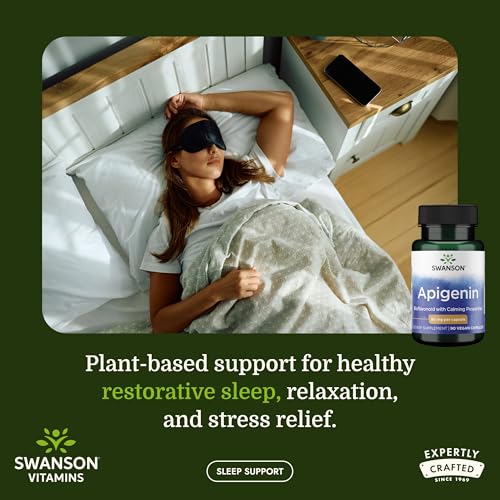 Swanson Apigenin: etiqueta-frontal muestra ingredientes y calidad