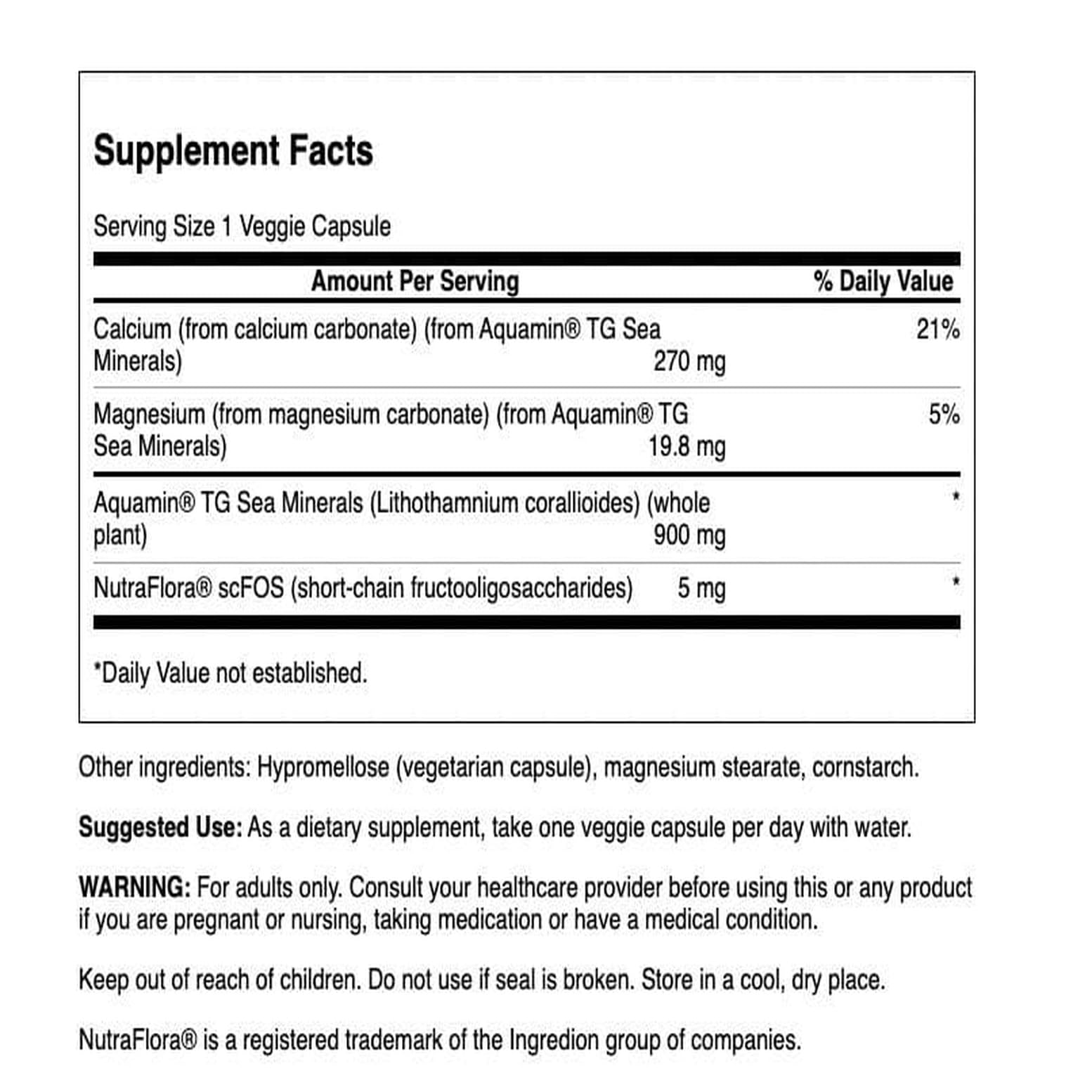 Swanson Aquamin: cápsulas vegetarianas listas para consumo diario
