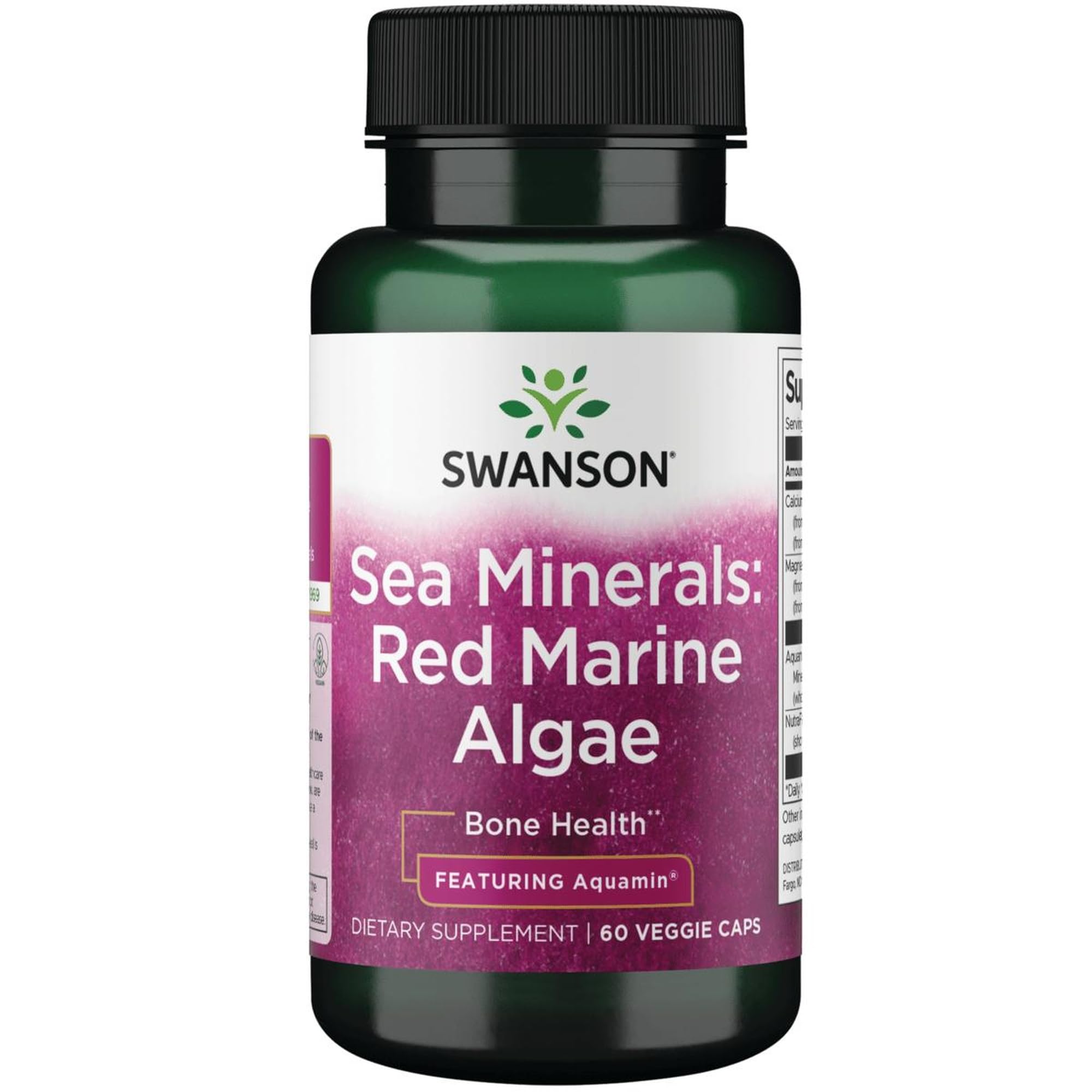 Swanson Aquamin: botella de alga marina roja para apoyo diario de minerales