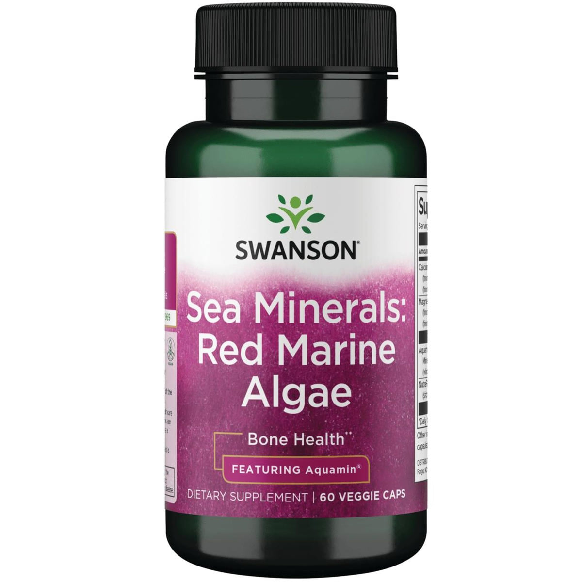 Swanson Aquamin: botella de alga marina roja para apoyo diario de minerales