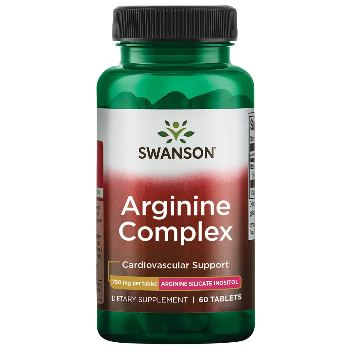 Swanson Arginine Complex 750 mg, tabletas, apoyo a la circulación