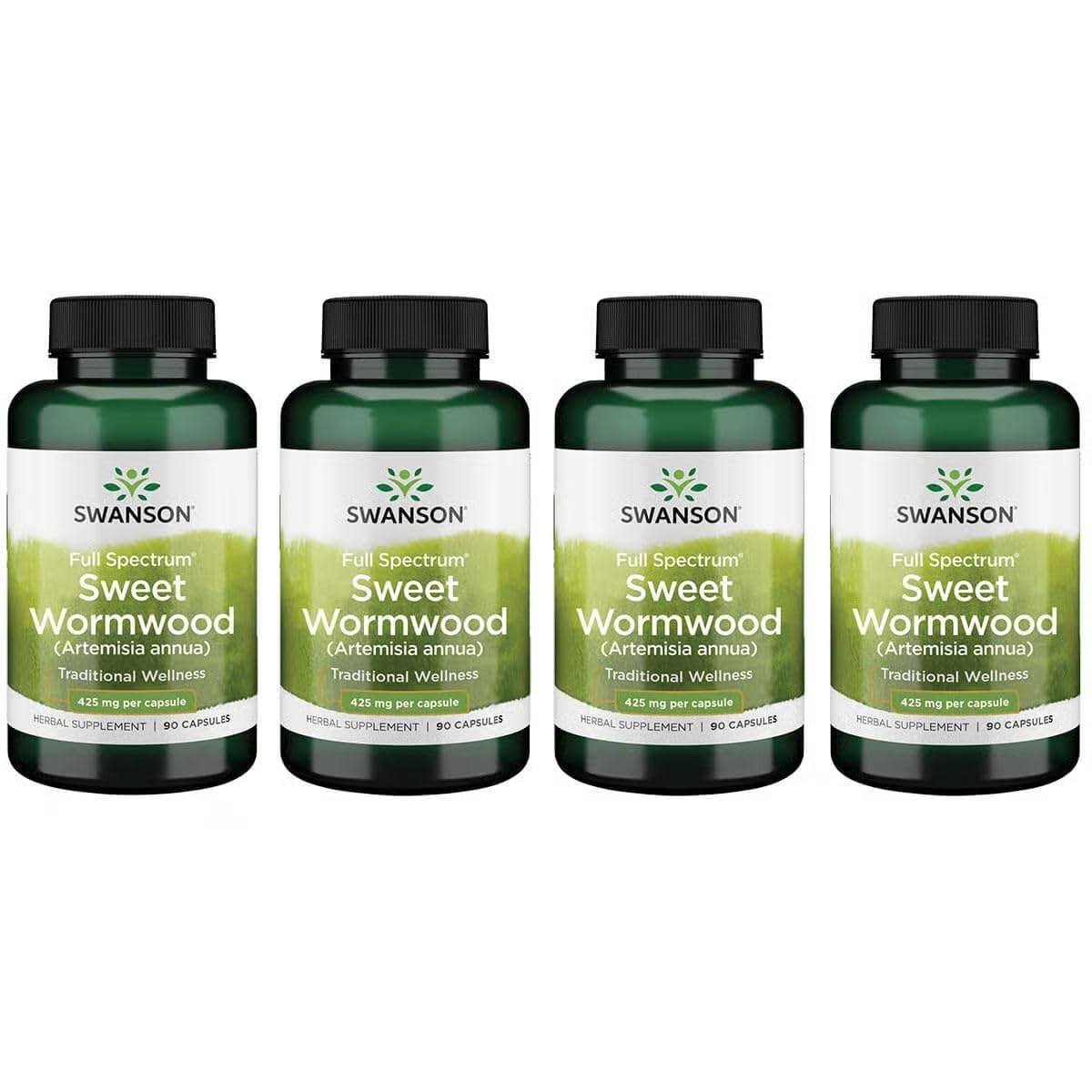 Swanson Sweet Wormwood: frente del envase, posible apoyo para la salud digestiva.